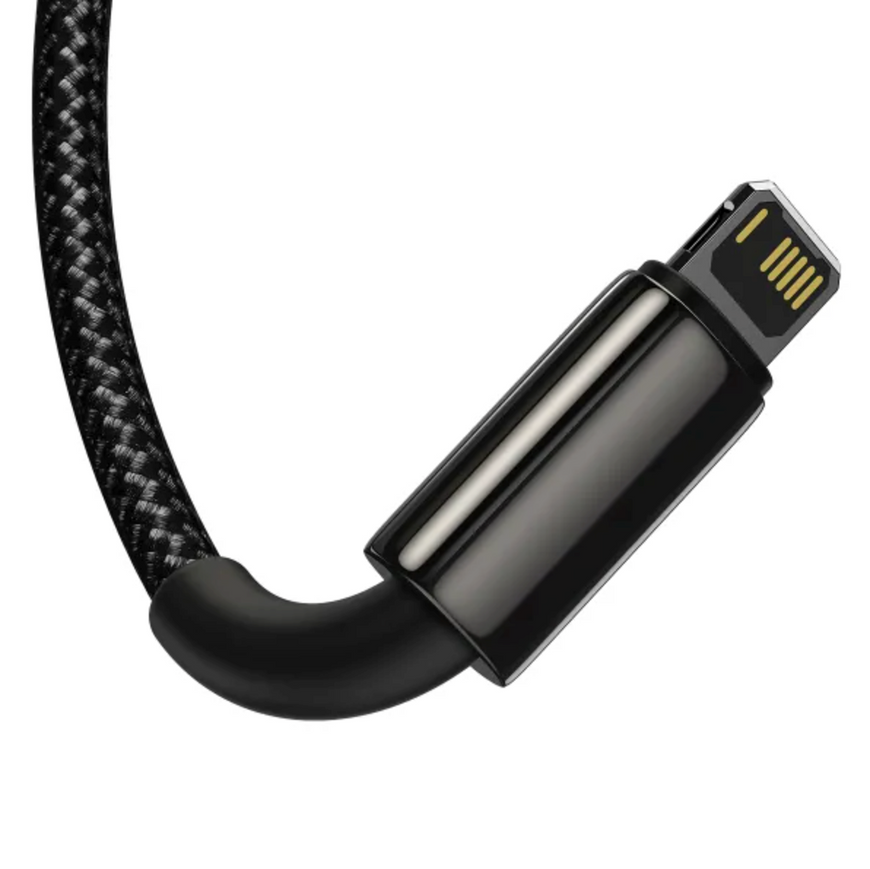 Універсальний кабель 3-в-1 Baseus Tungsten Gold One-for-three (USB to Micro+Lightning+Type-C) 1.5m 0112 фото