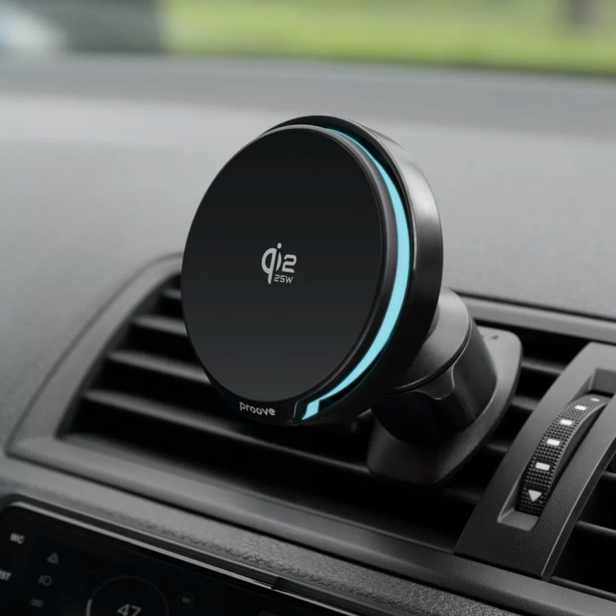 Proove Spark Qi2.2 25W - автомобільний тримач для смартфона із магнітною бездротовою зарядкою нового покоління Qi2.2 0710 фото