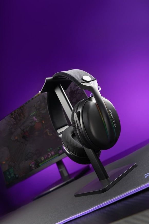 Ігрові бездротові навушники Proove Gaming Glimmer. Геймерські навушники із вбудованим мікрофоном та RGB-підсвіткою  0716 фото