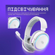 Беспроводная игровая гарнитура Proove Gaming Rapture BT5.4+ адаптер 2.4GHz. Беспроводные геймерские наушники со встроенным микрофоном, RGB-подсветкой и активным шумоподавлением ANC 0719 фото 4